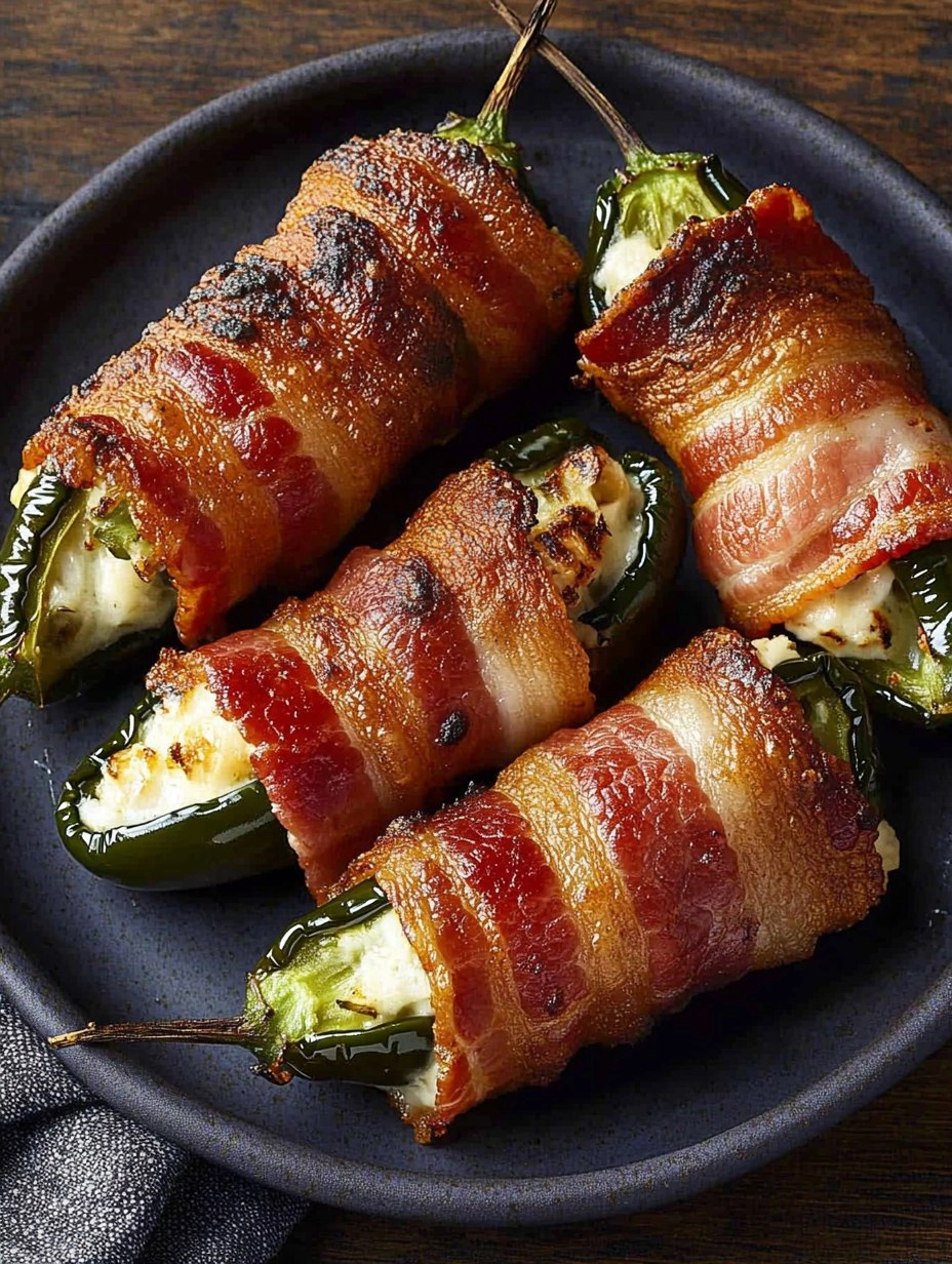 Bacon-Wrapped Jalapeño Poppers