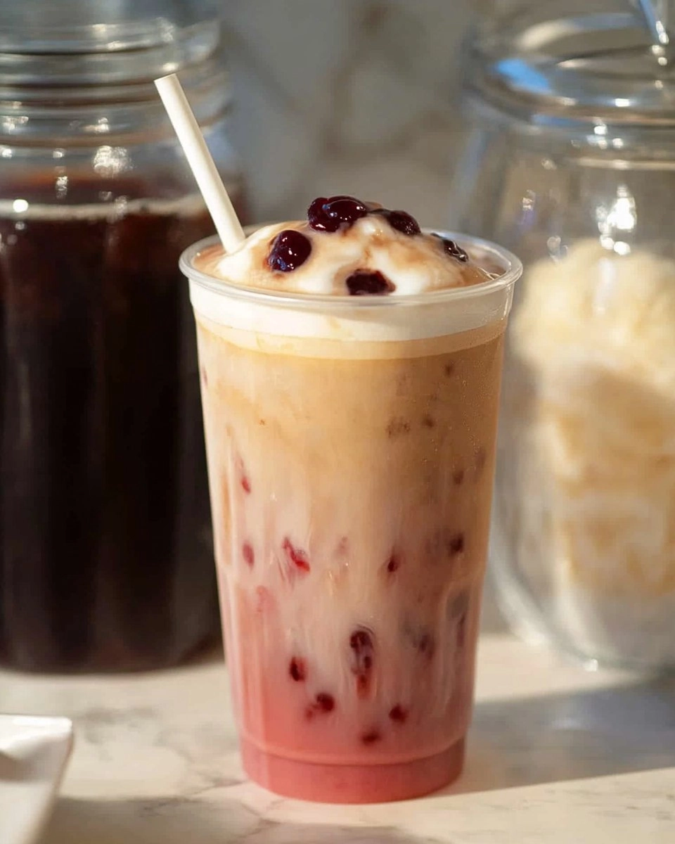 Cherry Vanilla Iced Latte