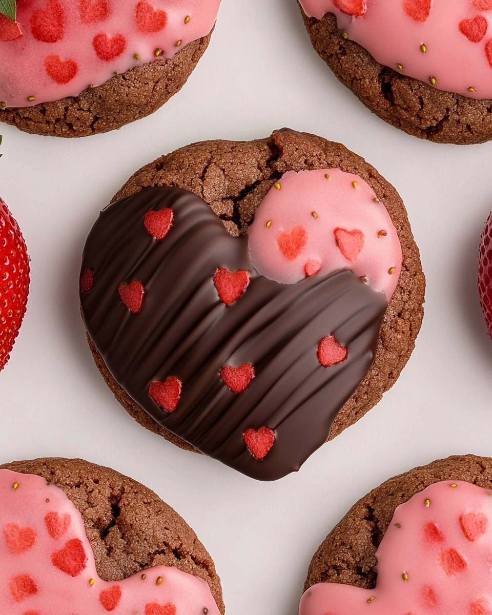 Chocolate Covered Strawberry Cookies Perfect For Your Sweetheart