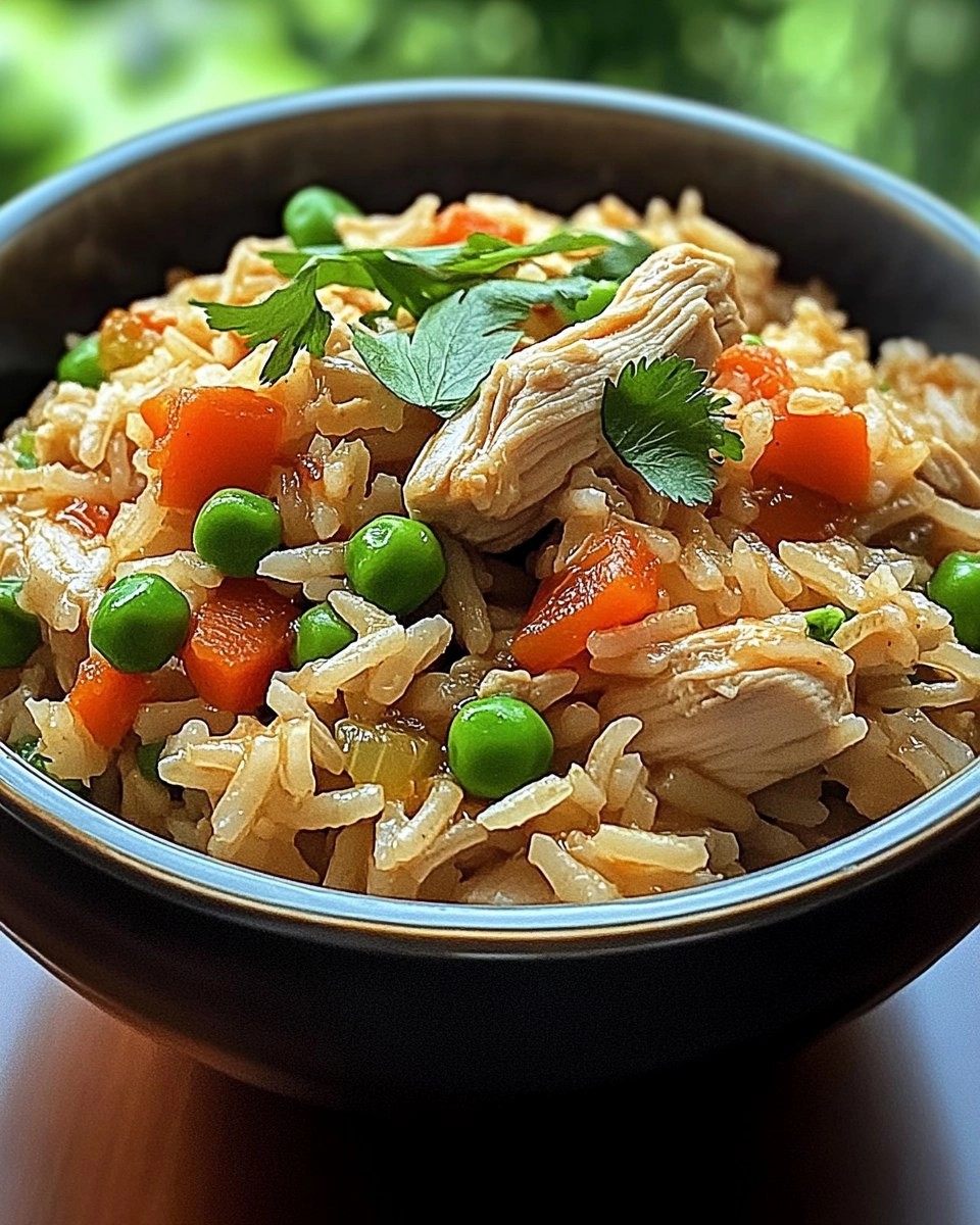 Easy Healthy Crockpot Chicken Rice