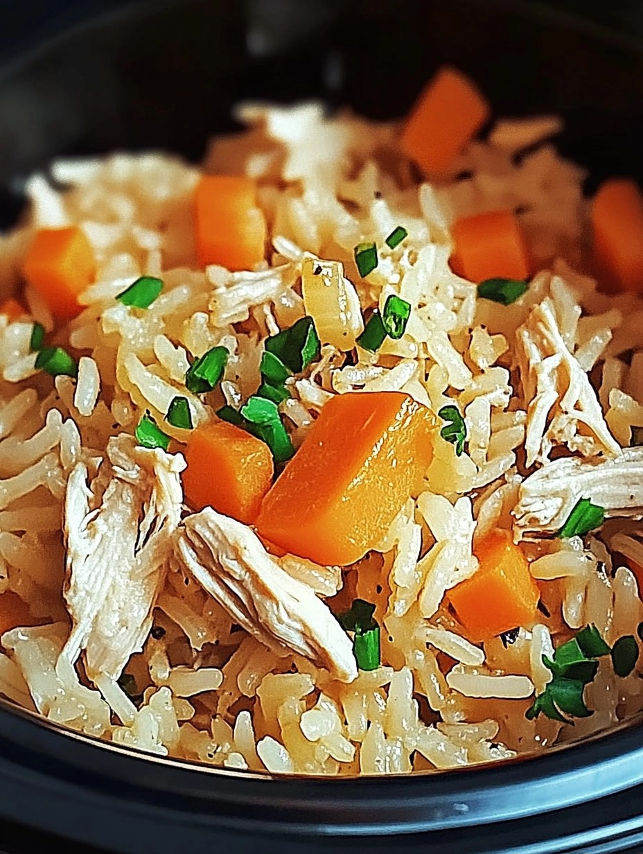 Easy Healthy Crockpot Chicken Rice