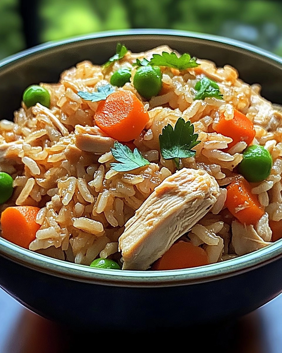 Easy Healthy Crockpot Chicken Rice