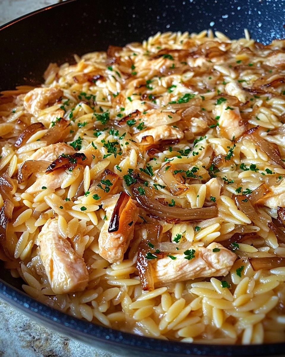 French Onion Chicken Orzo 115 French Onion Chicken Orzo
