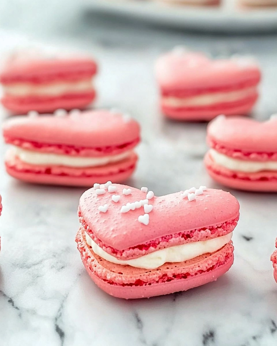 Galentine’s Brunch Foods : Heart-Shaped Macarons