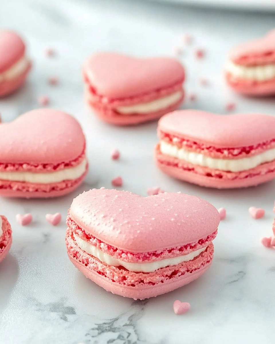 Galentine’s Brunch Foods : Heart-Shaped Macarons