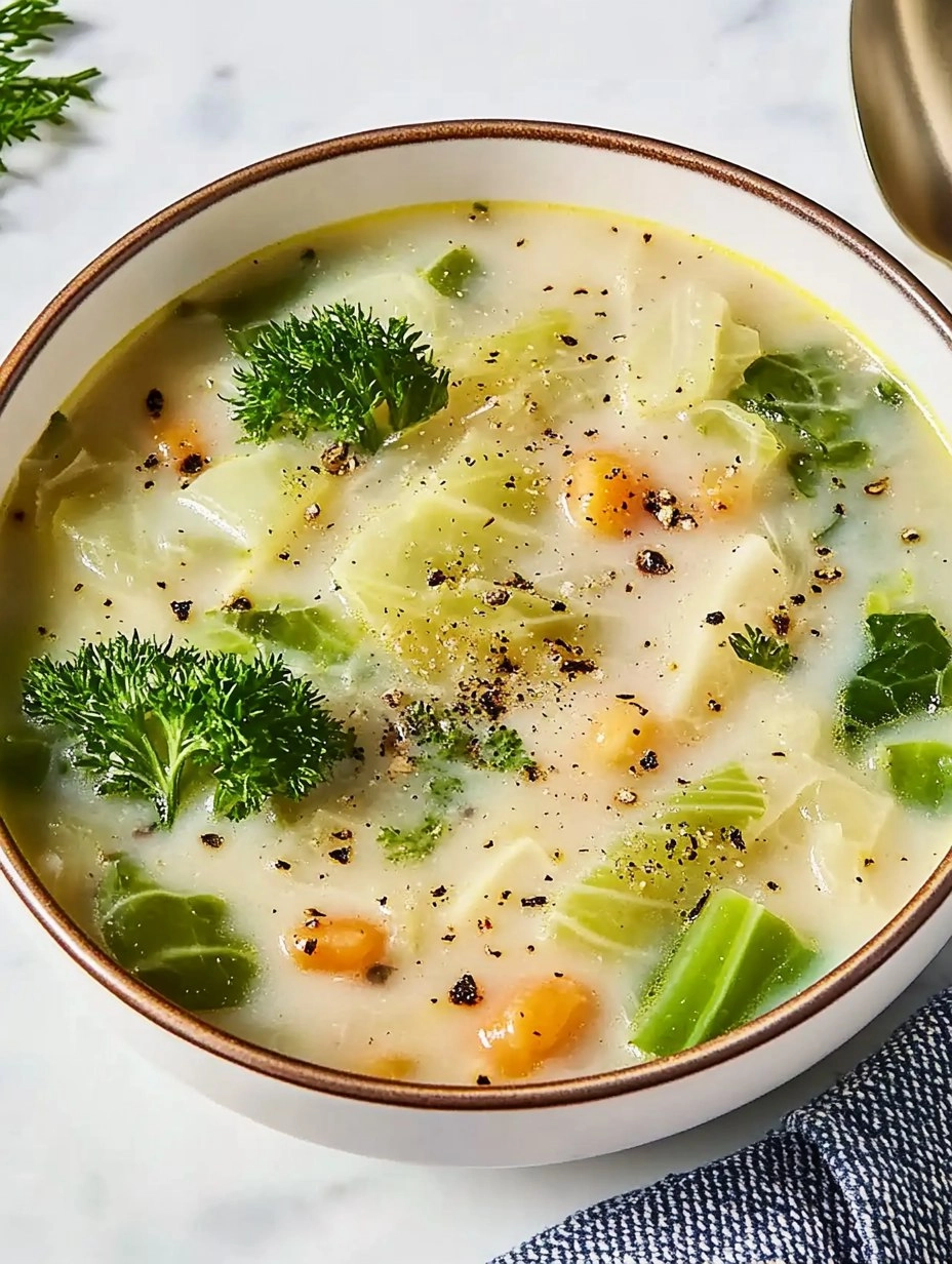Garlicky Cabbage Soup