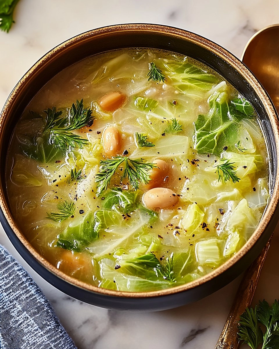 Garlicky Cabbage Soup
