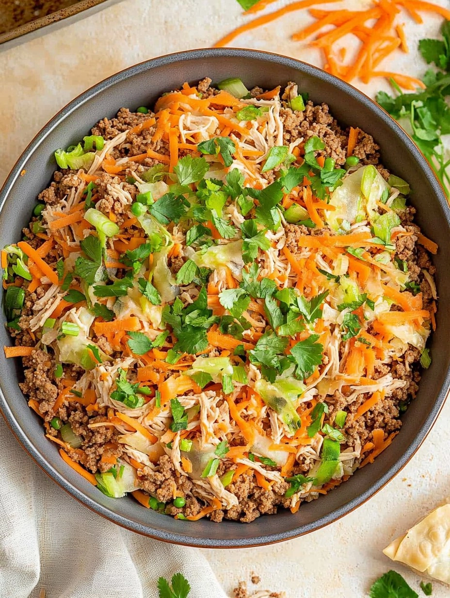 Ground Turkey Egg Roll Bowls