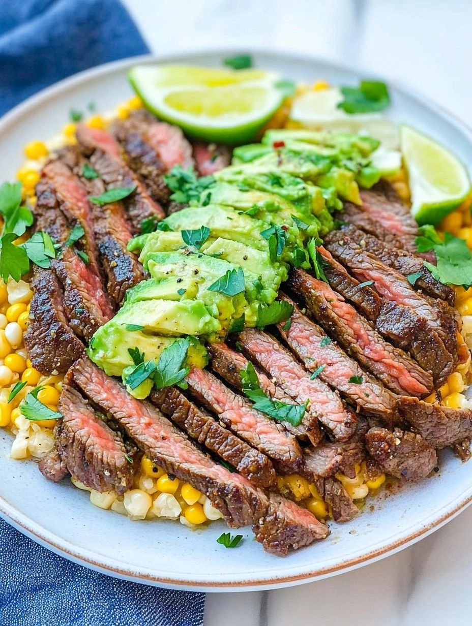 Healthy Steak Avocado Corn Bowl