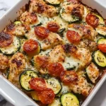 Mediterranean-Chicken-Zucchini-Bake-Recipe
