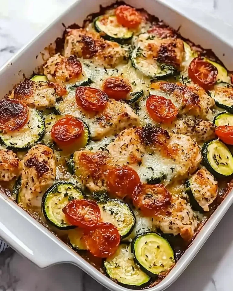 Mediterranean-Chicken-Zucchini-Bake-Recipe