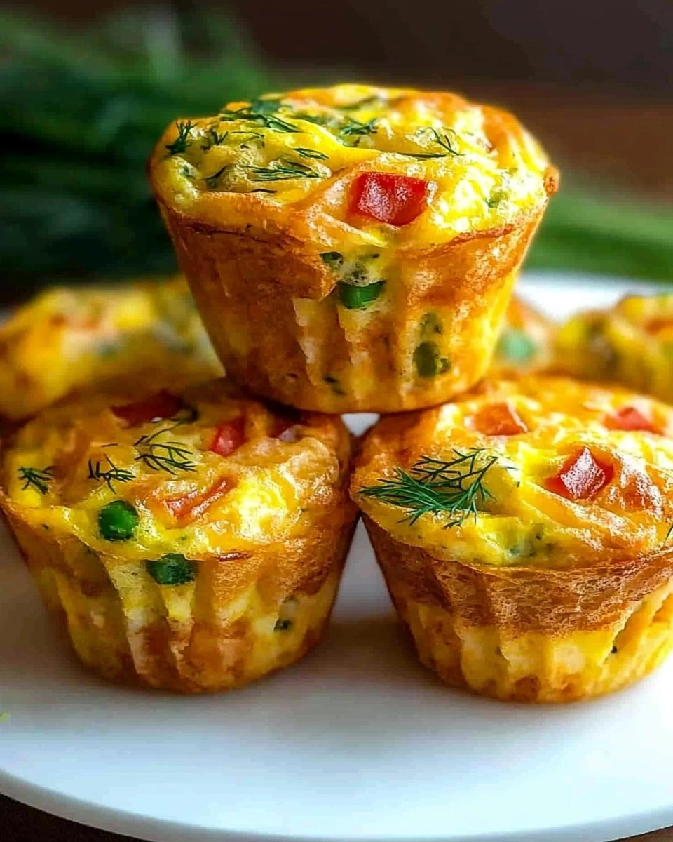 Mini Frittata Muffins with Dill 
