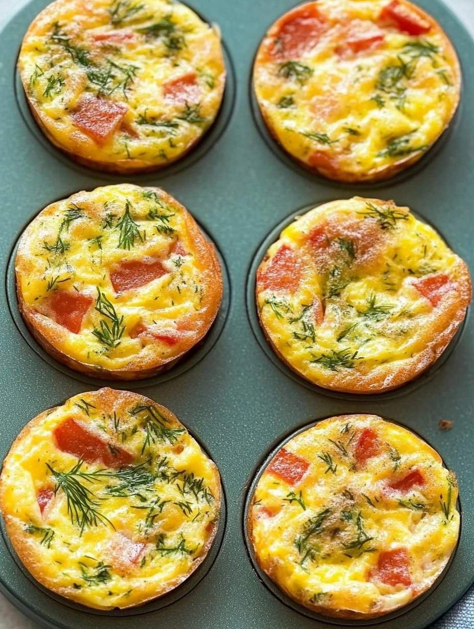 Mini Frittata Muffins with Dill 