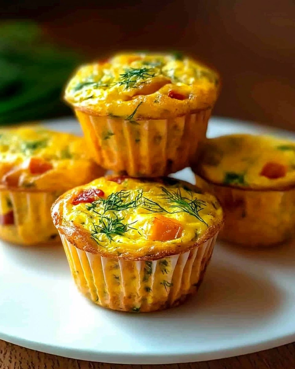 Mini Frittata Muffins with Dill 