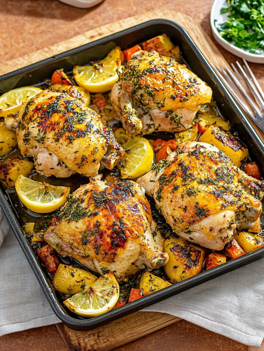 One-Pan Lemon Herb Roasted Chicken
