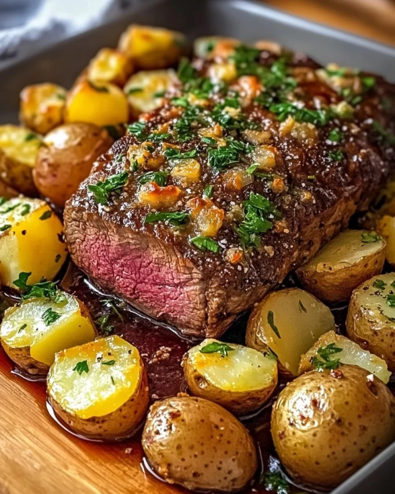 Roast-Sirloin-with-Potato-Bake-Recipe