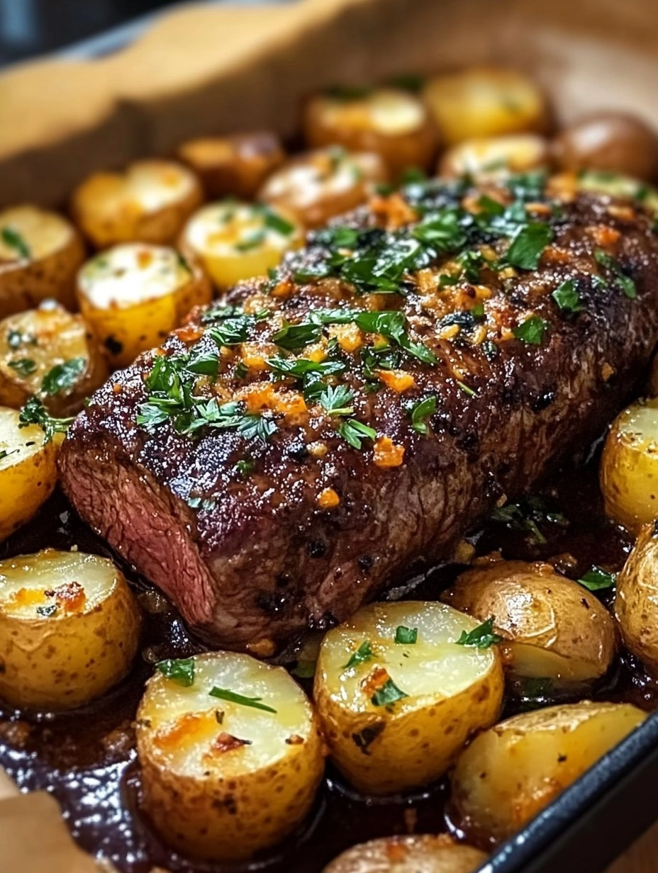 Roast Sirloin with Potato Bake 86 Roast Sirloin with Potato Bake