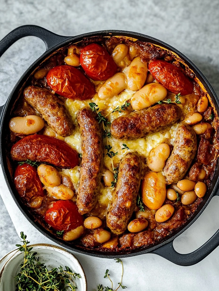 Sausage, Butter Bean & Tomato Tray Bake 111 Sausage, Butter Bean & Tomato Tray Bake