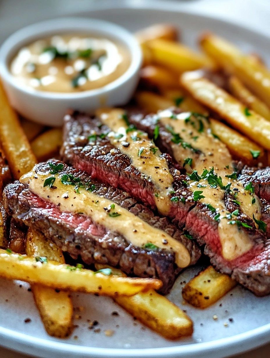 Steak Frites with Honey Dijon Aioli 66 Steak Frites with Honey Dijon Aioli