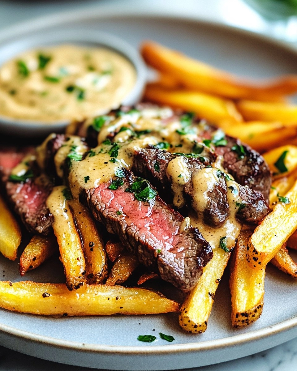 Steak Frites with Honey Dijon Aioli 67 Steak Frites with Honey Dijon Aioli