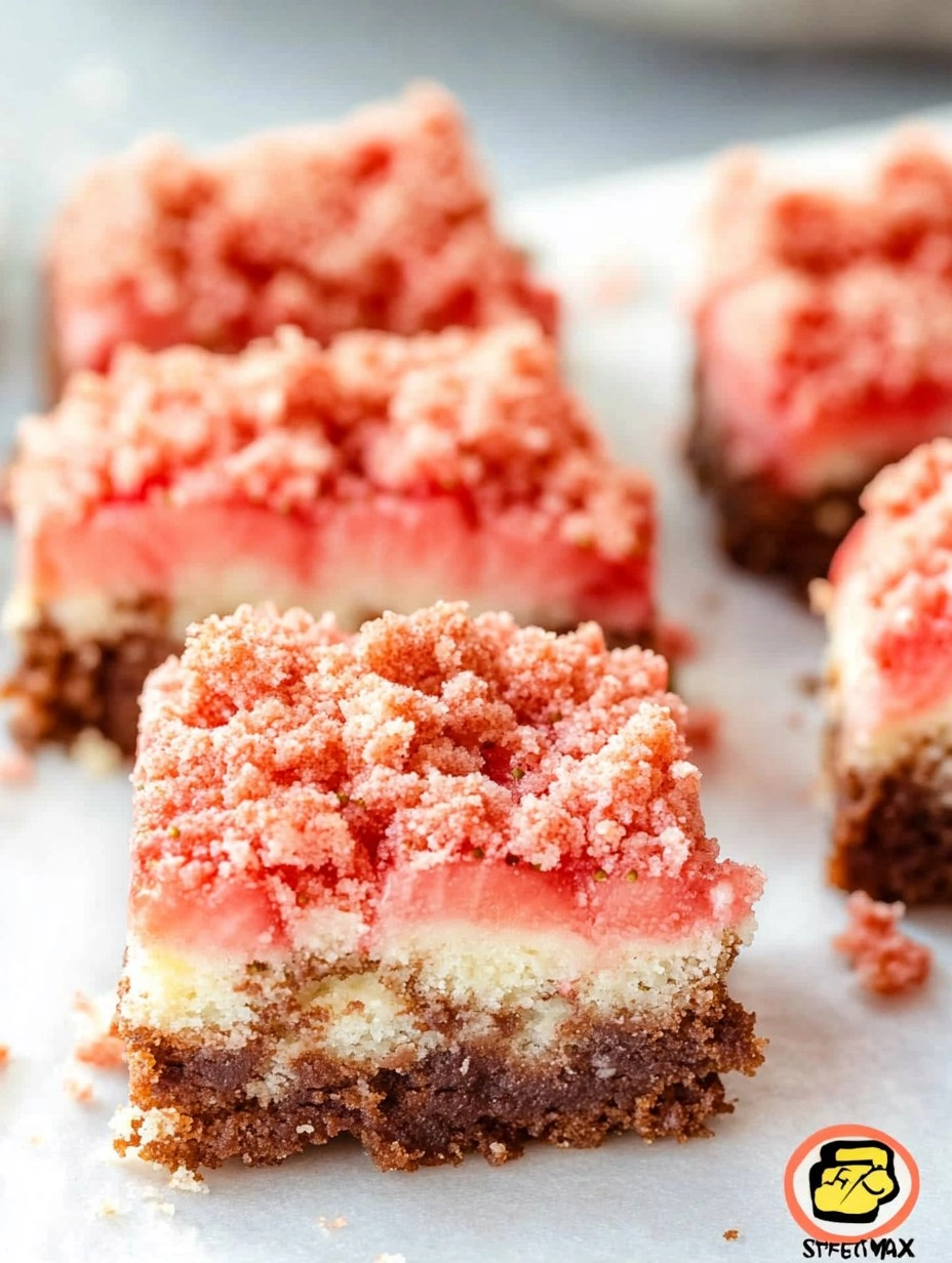 Strawberry Shortcake Brownies