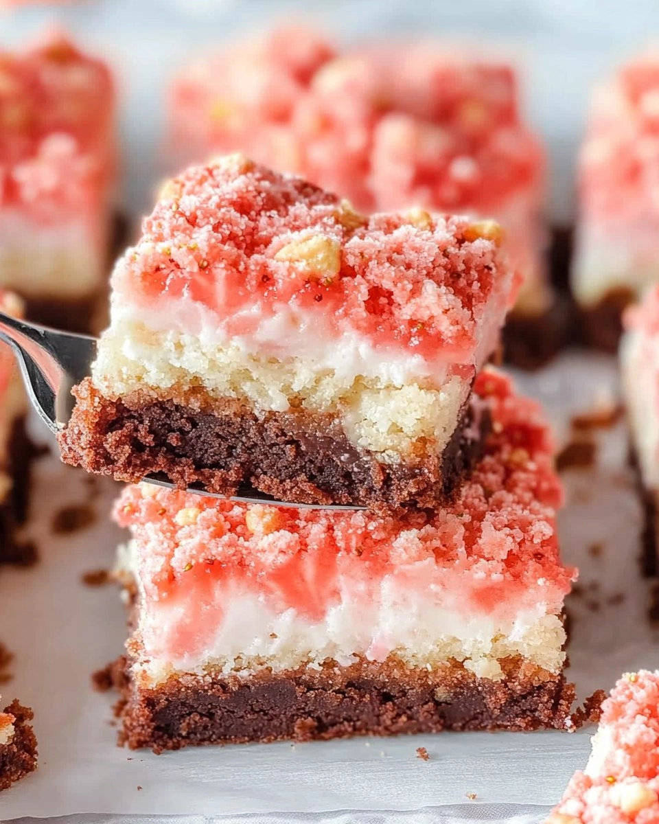 Strawberry Shortcake Brownies