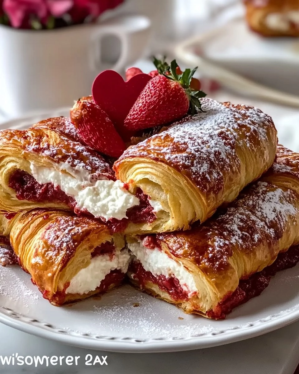 Valentine's Brunch Croissant Bake