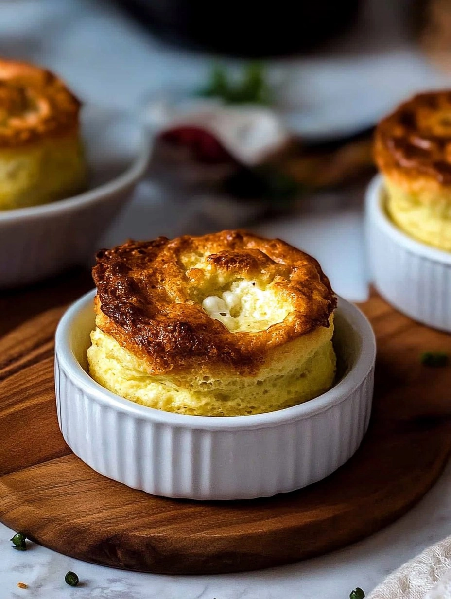 Valentine's Brunch Goat Cheese Soufflés
