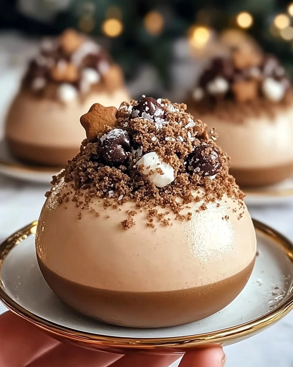 Valentine’s Day Decadent Gingerbread Latte Mousse Domes