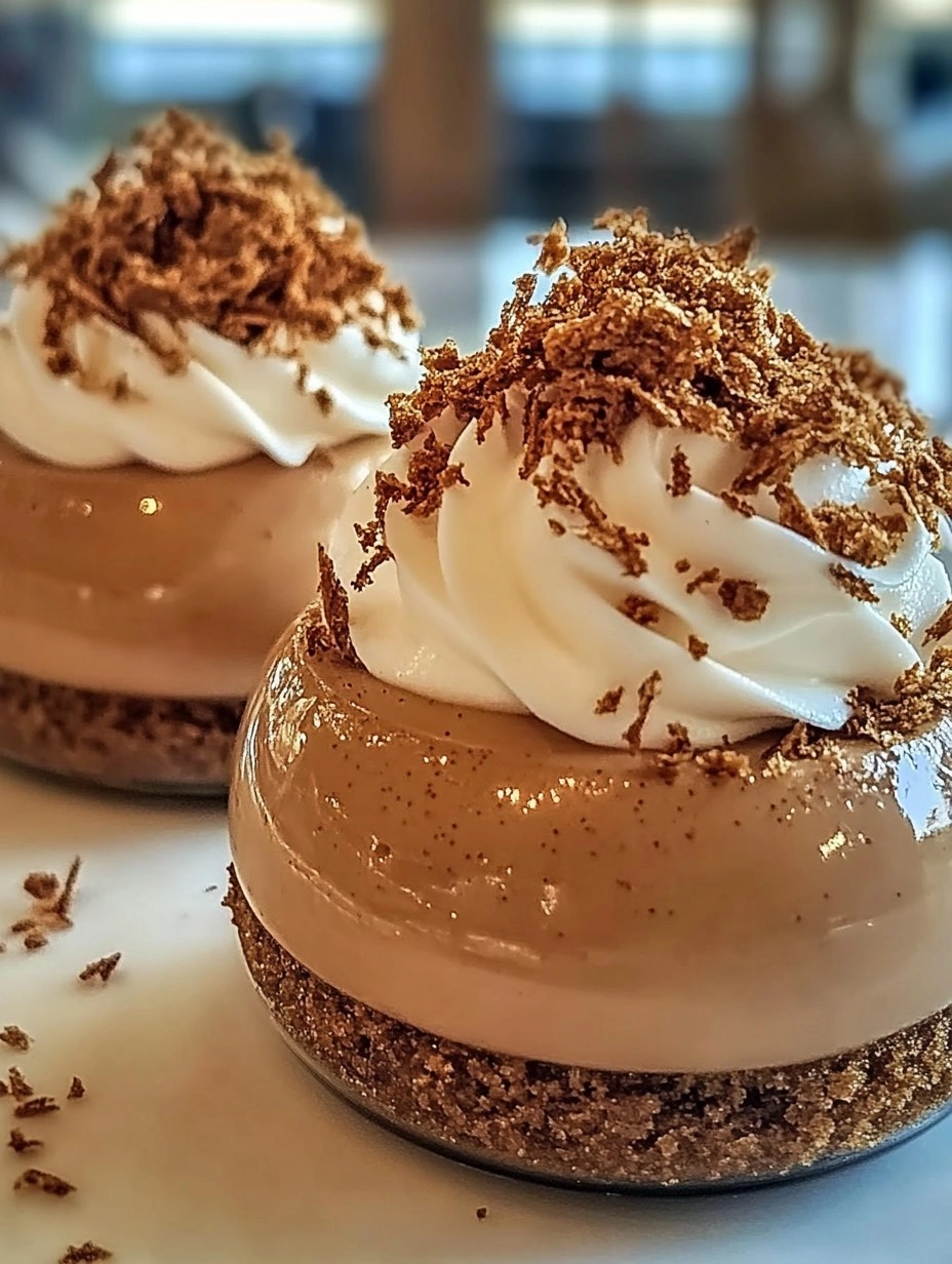 Valentine’s Day Decadent Gingerbread Latte Mousse Domes