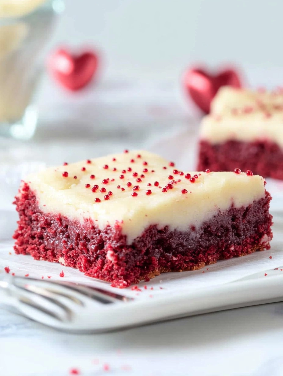 Valentine's Day Red Velvet Cookie Bars 136 Valentine's Day Red Velvet Cookie Bars