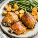 Baked Honey Garlic Chicken Thighs with Veggies 113 Baked-Honey-Garlic-Chicken-Thighs-with-Veggies-Recipe