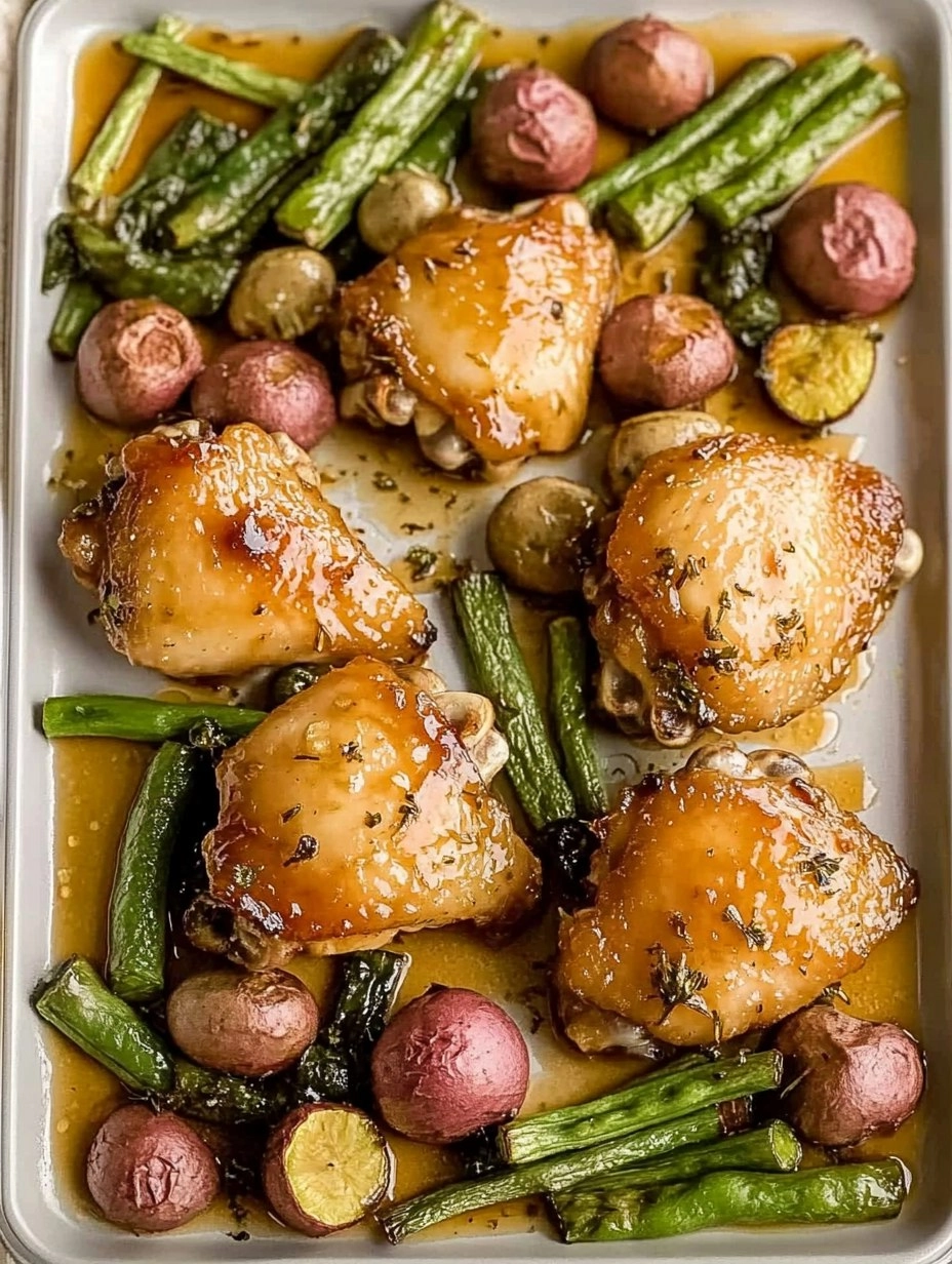 Baked Honey Garlic Chicken Thighs with Veggies 111 Baked Honey Garlic Chicken Thighs with Veggies