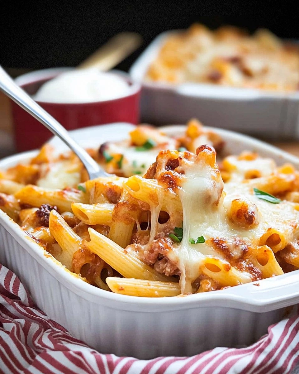 Baked Penne | Cheesy Oven-Baked Pasta Casserole