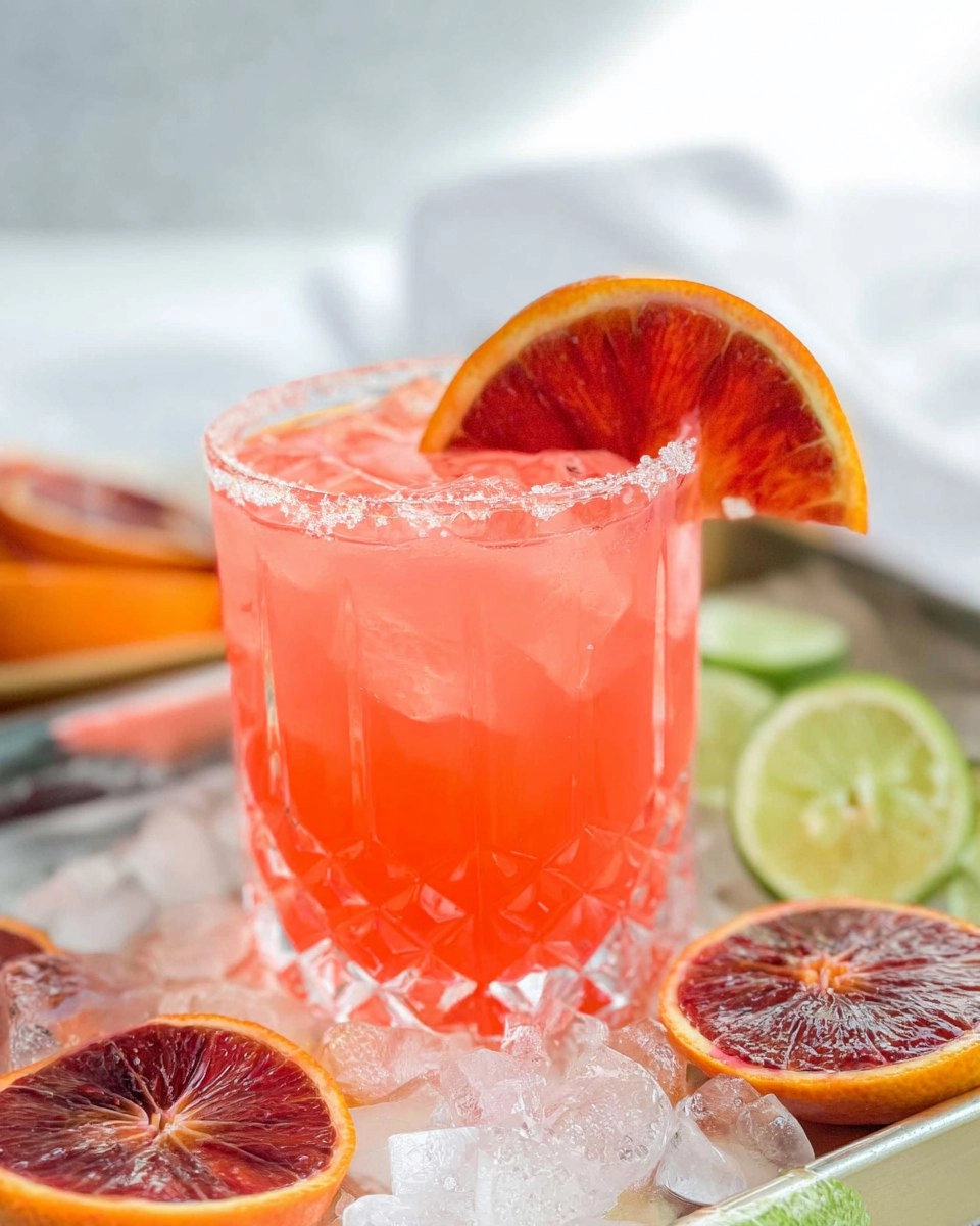 Blood Orange Margarita Pitcher (Easy Big-Batch Citrus Cocktail)