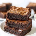 Brownies | Fudgy Dark Chocolate Brownies 78 Brownies-Fudgy-Dark-Chocolate-Brownies-Recipe
