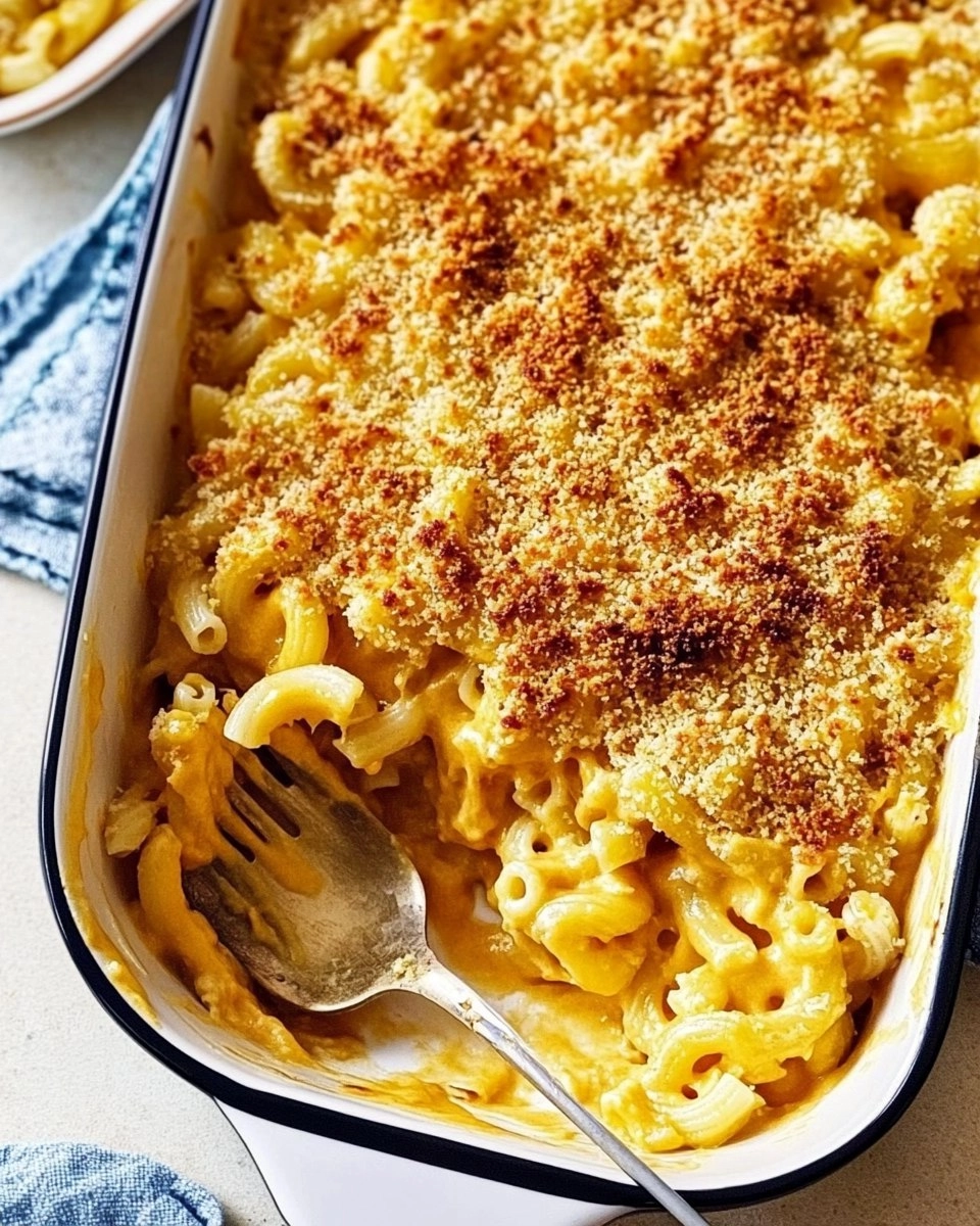 Cheesy Baked Butternut Squash Mac and Cheese