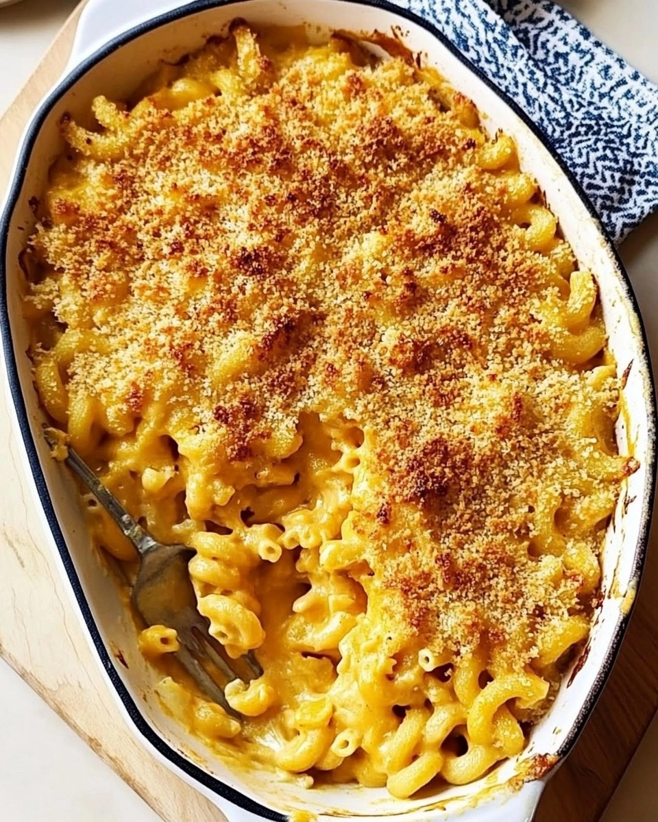 Cheesy Baked Butternut Squash Mac and Cheese