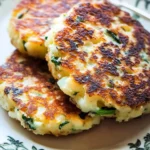 Cheesy Colcannon Potato Cakes with Scallions 98 Cheesy-Colcannon-Potato-Cakes-with-Scallions-Recipe