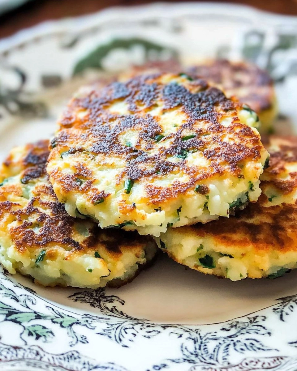 Cheesy Colcannon Potato Cakes with Scallions 97 Cheesy Colcannon Potato Cakes with Scallions