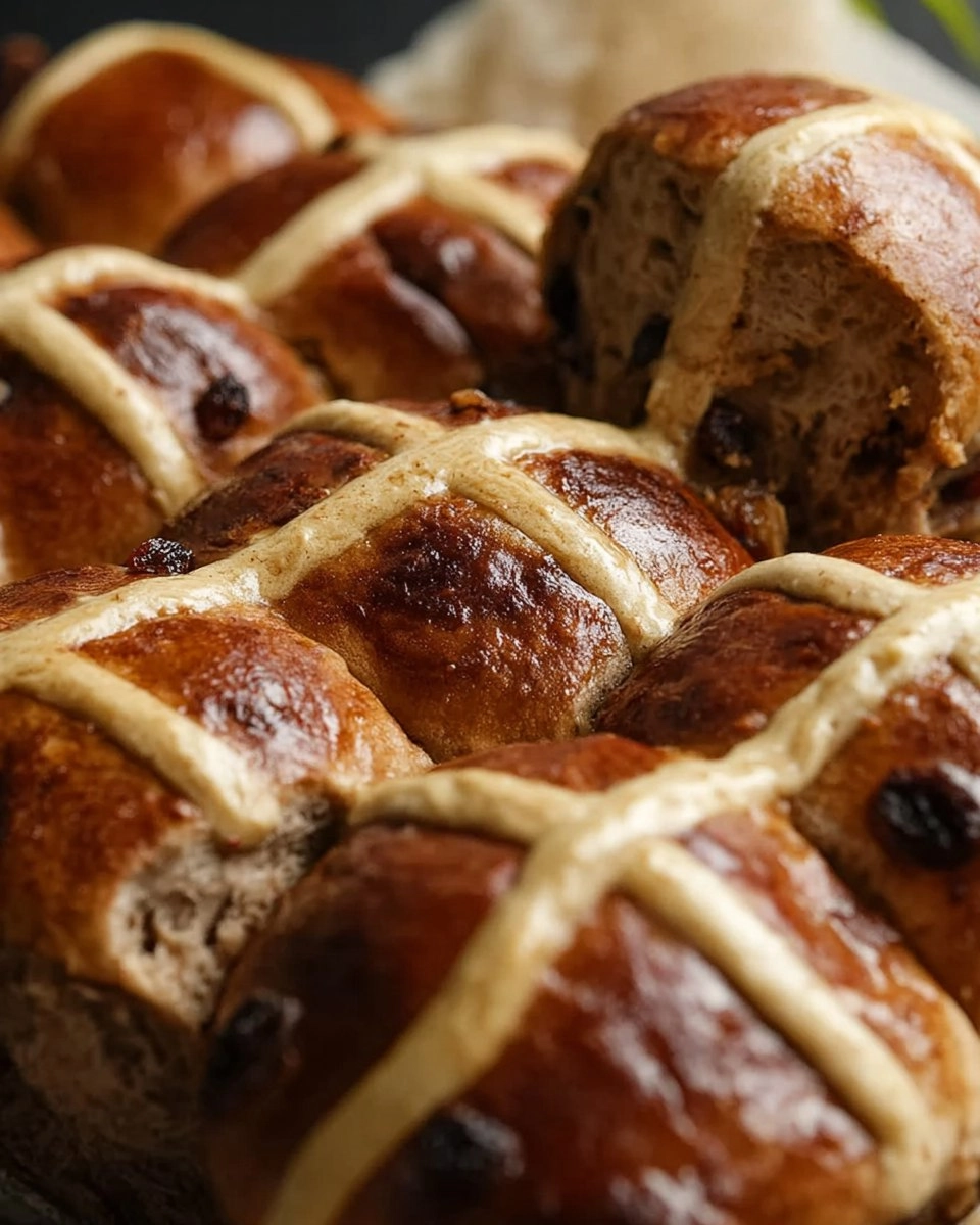Cinnamon Raisin Hot Cross Buns (Make-Ahead Easter Rolls)