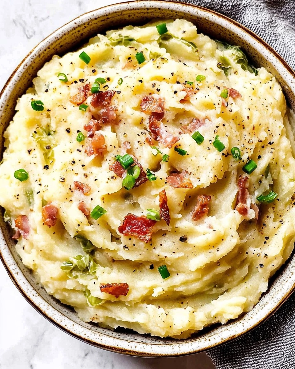 Colcannon | Irish Mashed Potatoes with Cabbage and Bacon