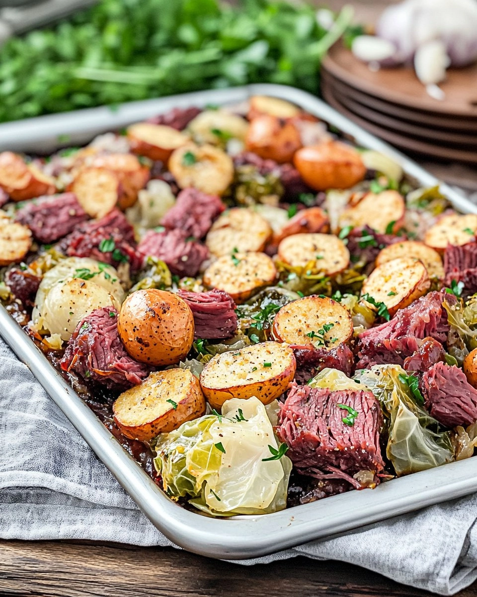 Corned Beef & Cabbage Sheet-Pan Dinner (No Boiling Pot Required)