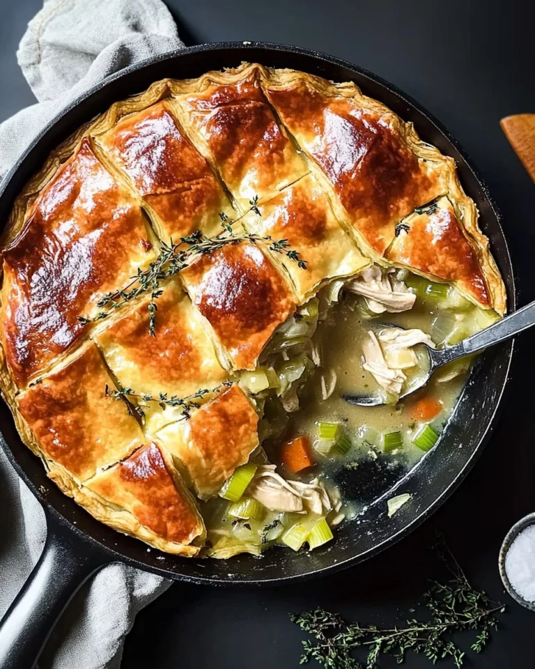 Cozy-Chicken-Pot-Pie-with-Leeks-Thyme-Skillet-Version-Recipe
