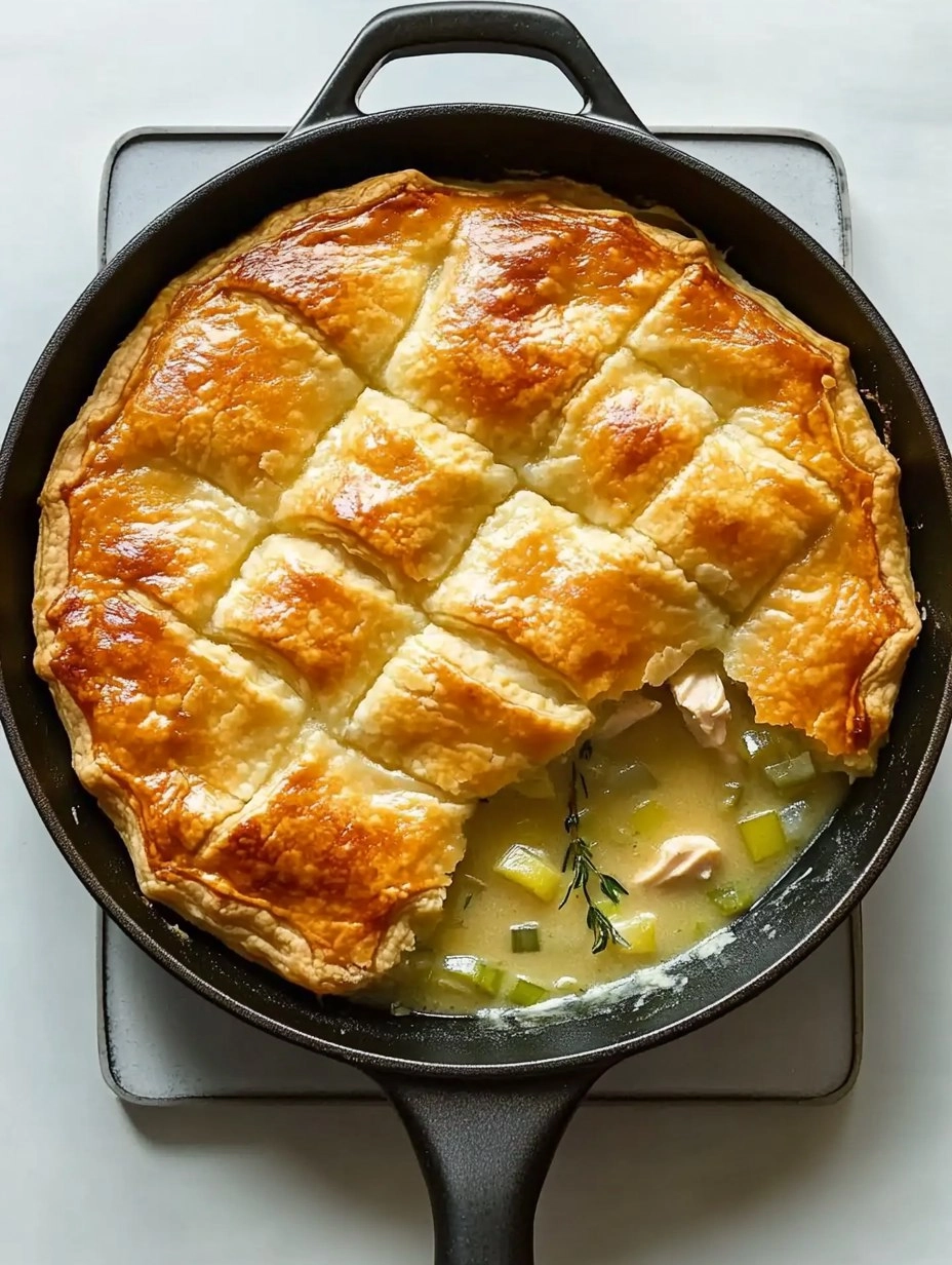 Cozy Chicken Pot Pie with Leeks & Thyme (Skillet Version) 136 Cozy Chicken Pot Pie with Leeks & Thyme (Skillet Version)