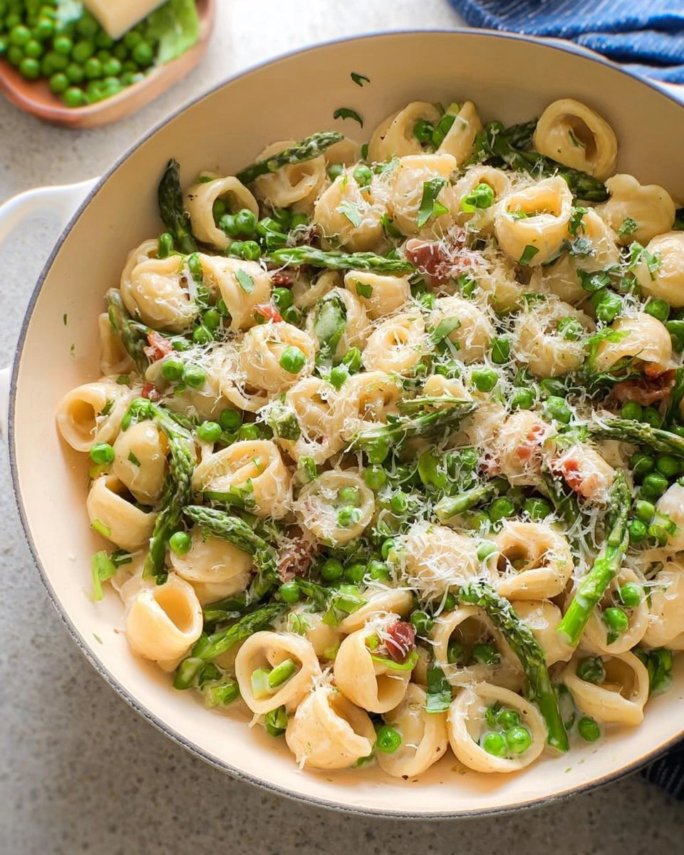 Creamy Lemon Asparagus Pasta with Peas & Parmesan 127 Creamy Lemon Asparagus Pasta with Peas & Parmesan