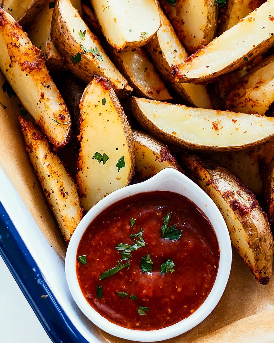Crispy Oven-Baked Potato Wedges (Pub Style)