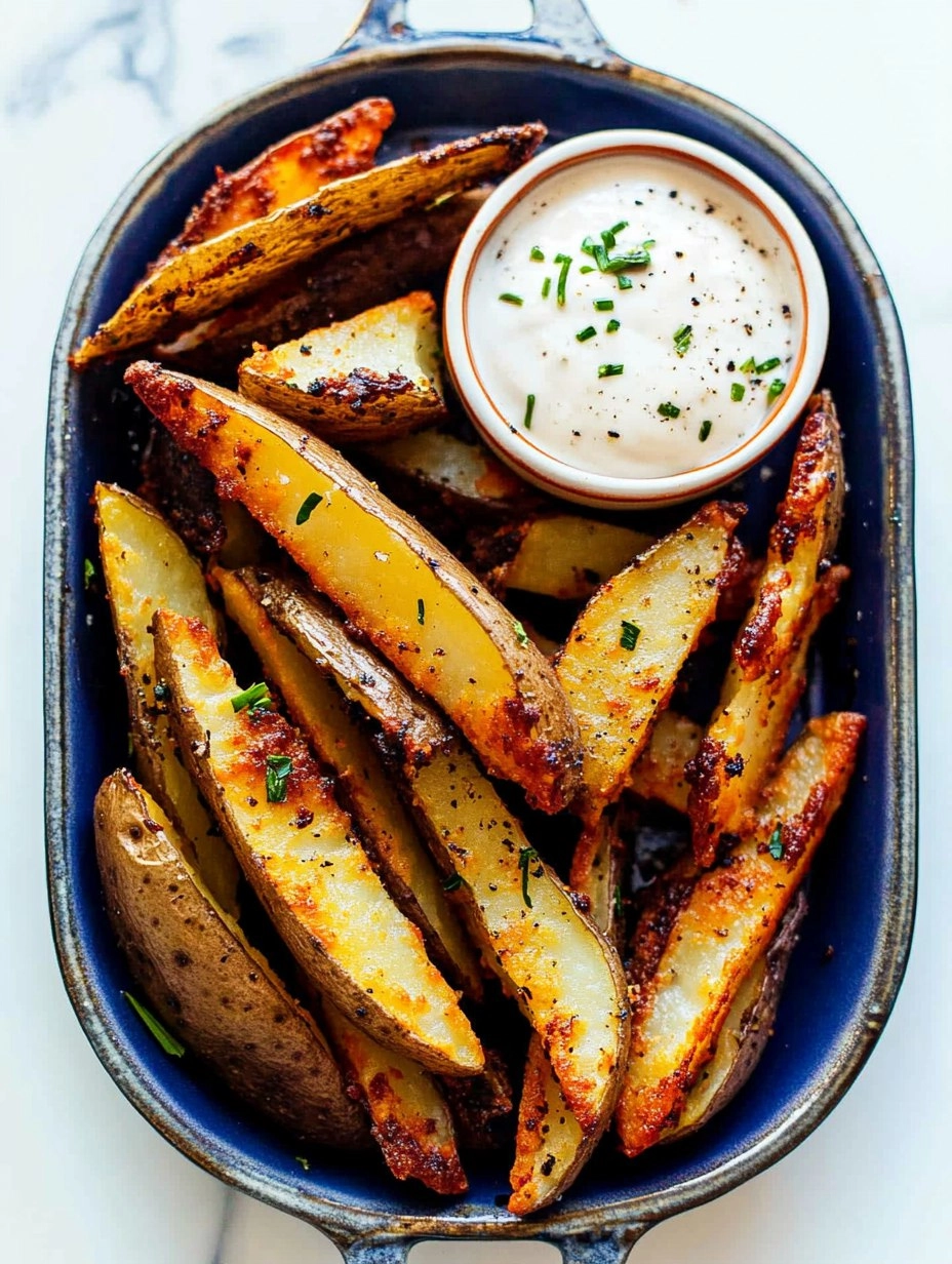 Crispy Oven-Baked Potato Wedges (Pub Style)