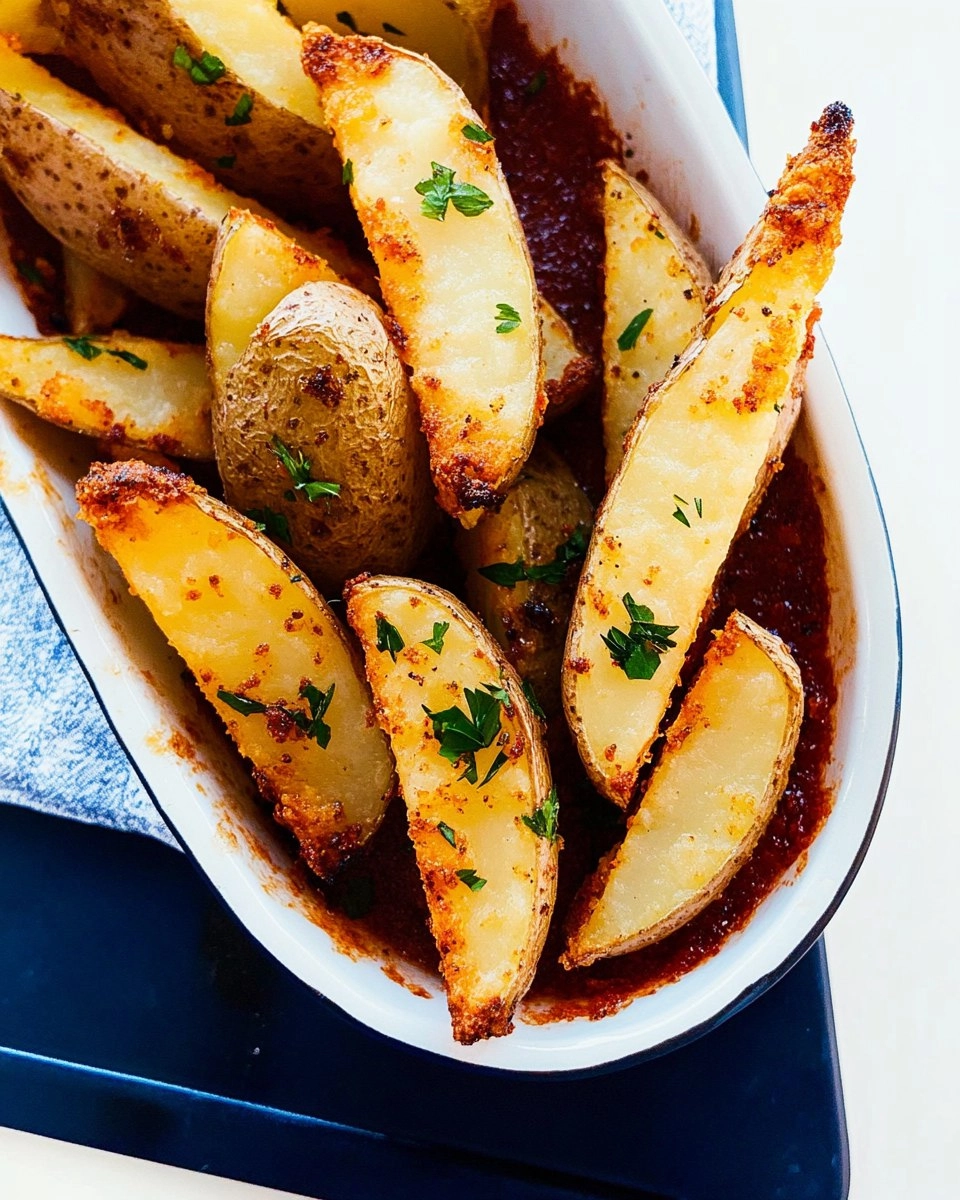 Crispy Oven-Baked Potato Wedges (Pub Style)