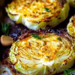 Crispy-Roasted-Parmesan-Cabbage-Steaks-with-Garlic-Herb-Butter-Recipe
